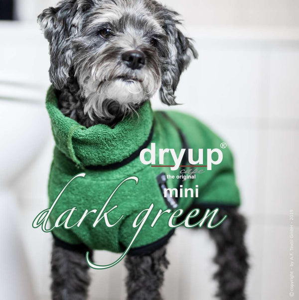 Dry-up mini hondenbadjas dark green