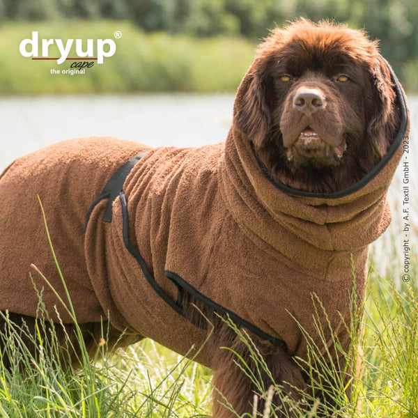 Dry-up BIG hondenbadjas brown