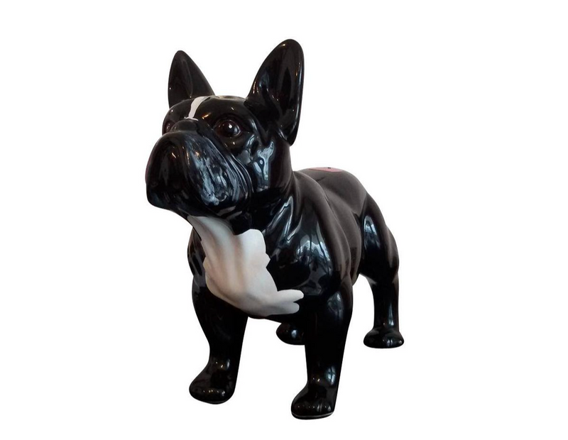 Handgeschilderde Franse Bulldog Beeld/Urn