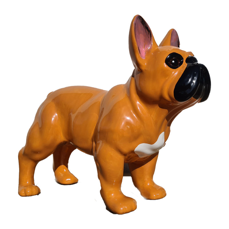 Handgeschilderde Franse Bulldog Beeld/Urn